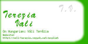 terezia vali business card