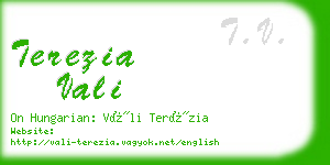 terezia vali business card